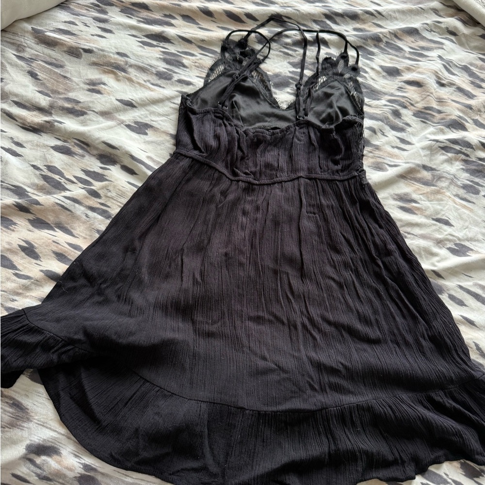 Free People Black Lace Dress